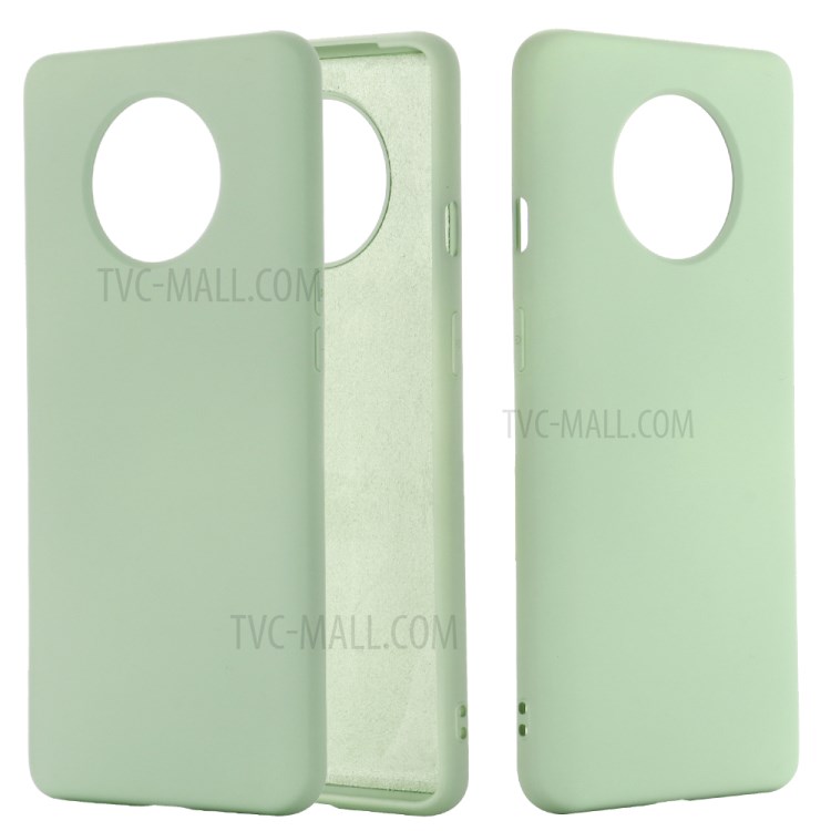 Liquid Silicone Shell Case for OnePlus 7T - Green-1