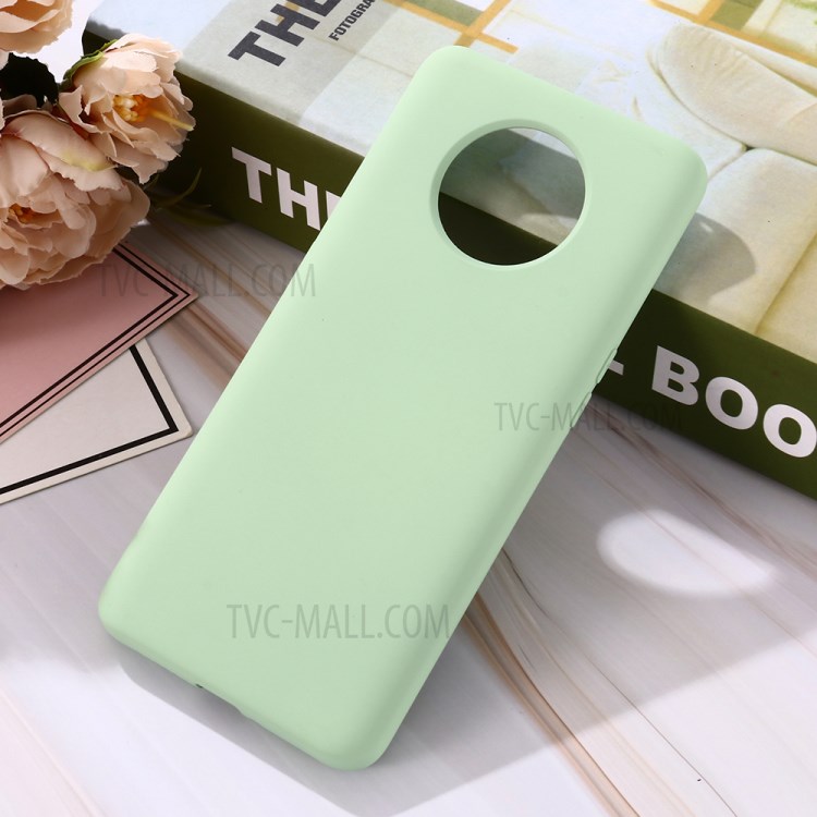 Liquid Silicone Shell Case for OnePlus 7T - Green-5