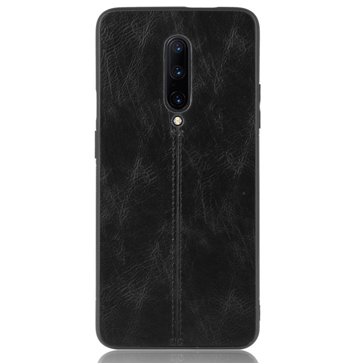 PC + TPU + PU Leather Combo Phone Casing for OnePlus 7 Pro - Black-2