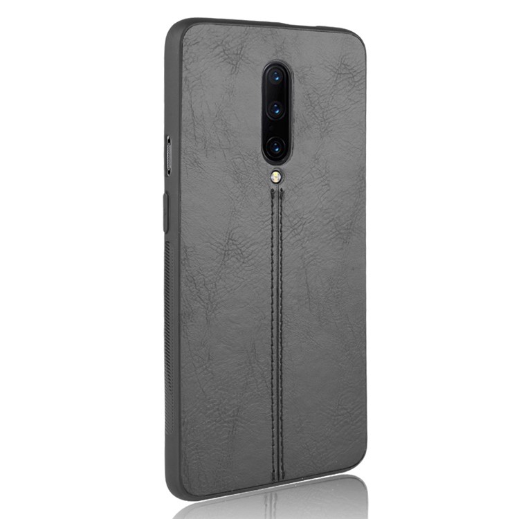 PC + TPU + PU Cuir Combo Phone Phone Téléphone Pour OnePlus 7 Pro - le Noir