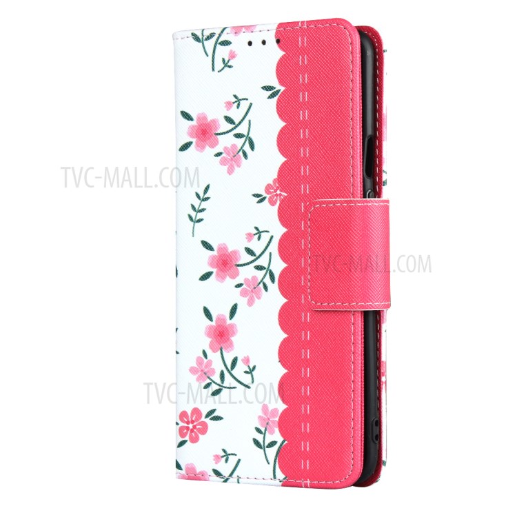 Pattern Printing PU Leather Wallet Phone Case with Strap for OnePlus 7T Pro - Rose-2