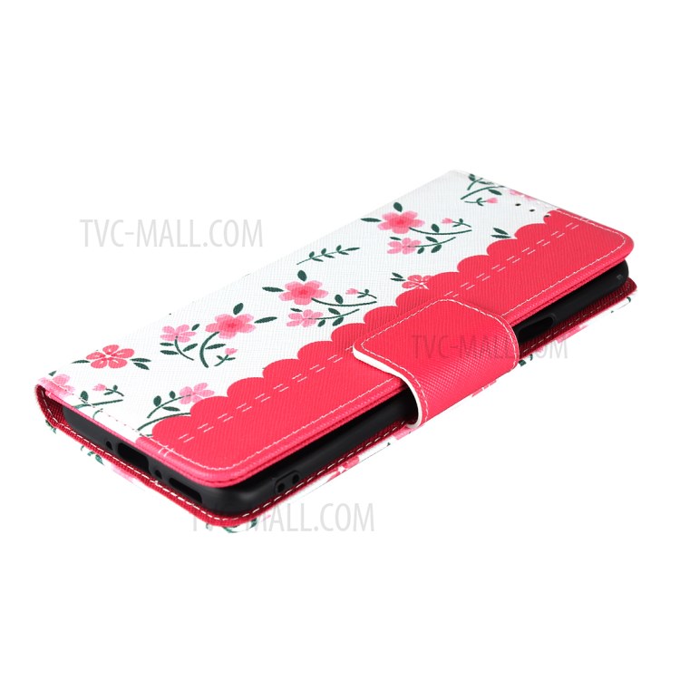 Pattern Printing PU Leather Wallet Phone Case with Strap for OnePlus 7T Pro - Rose-6