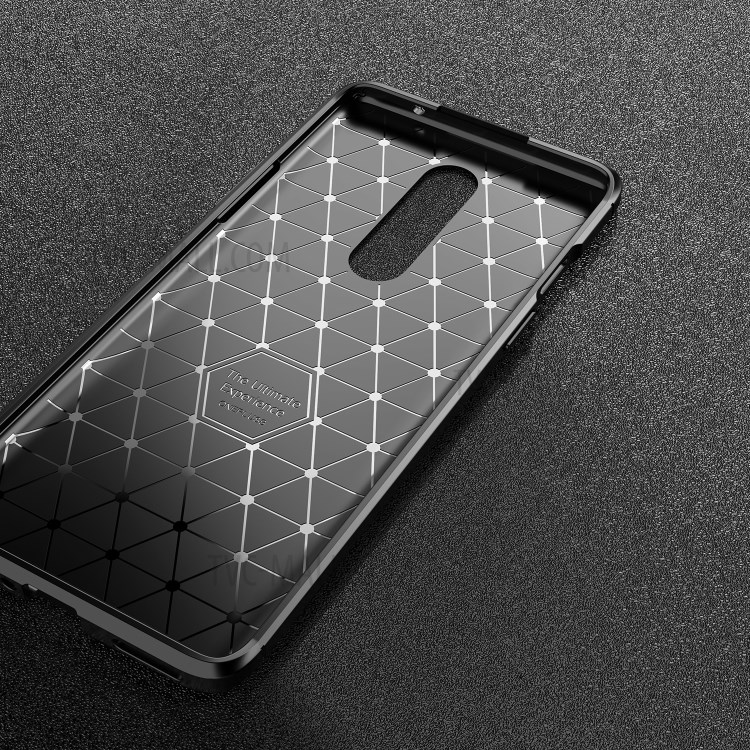 Drop Resistant Carbon Fiber TPU Case for OnePlus 8 - Black-6