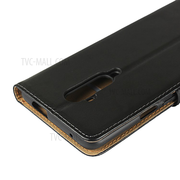 Genuine Leather Shell with Stand Wallet Protective Case for OnePlus 7T Pro-11