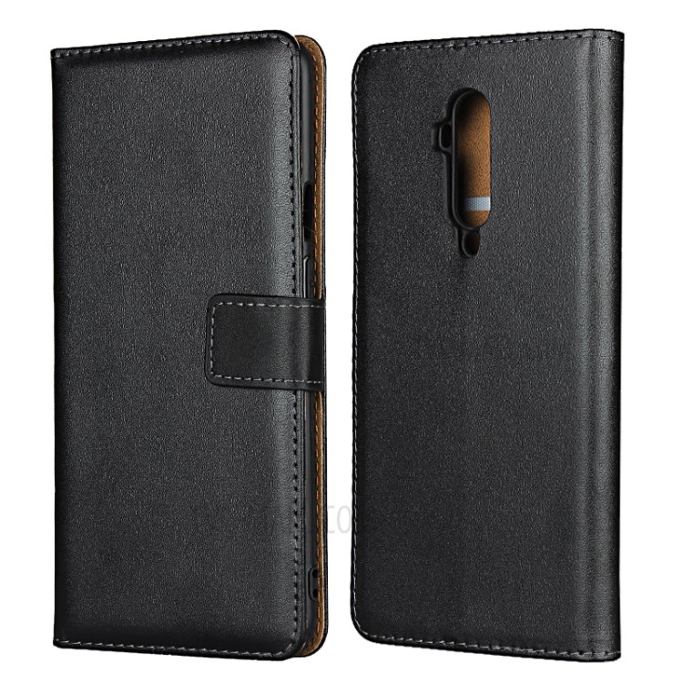 Genuine Leather Shell with Stand Wallet Protective Case for OnePlus 7T Pro-2