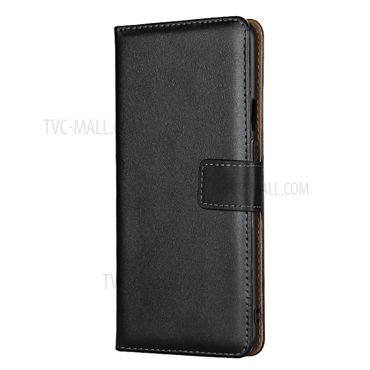 Genuine Leather Shell with Stand Wallet Protective Case for OnePlus 7T Pro-3