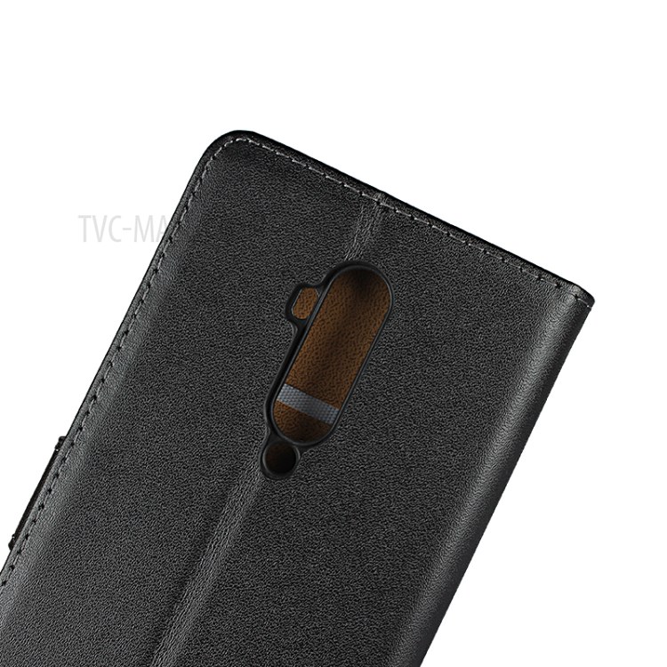 Genuine Leather Shell with Stand Wallet Protective Case for OnePlus 7T Pro-9