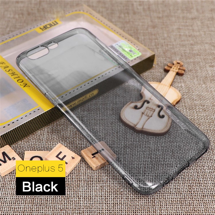 MOFI Ultra Thin Soft TPU Shell for OnePlus 5 - Grey-1