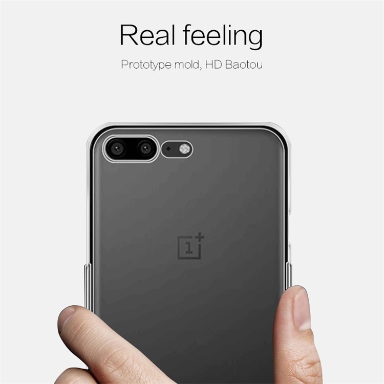 MOFI Ultra Thin Soft TPU Shell for OnePlus 5 - Grey-2