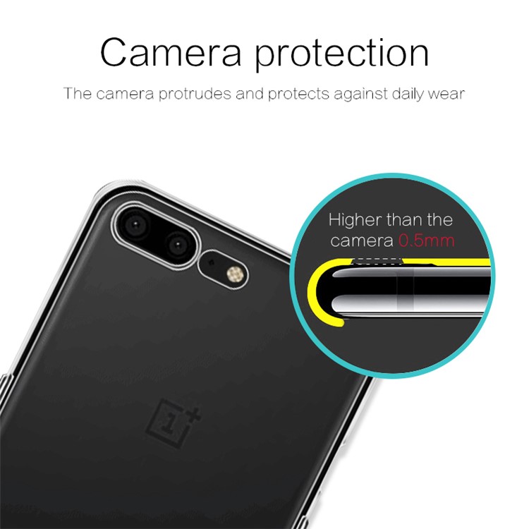 MOFI Ultra Thin Soft TPU Shell for OnePlus 5 - Grey-4