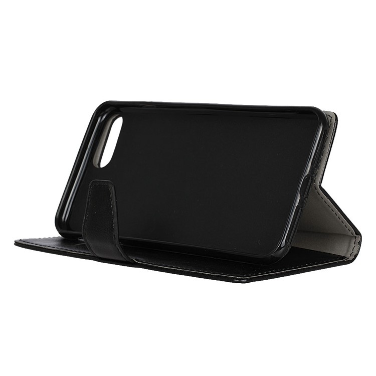 Crazy Horse Magnetic PU Leather Phone Case with Stand for OnePlus 5 - Black-6