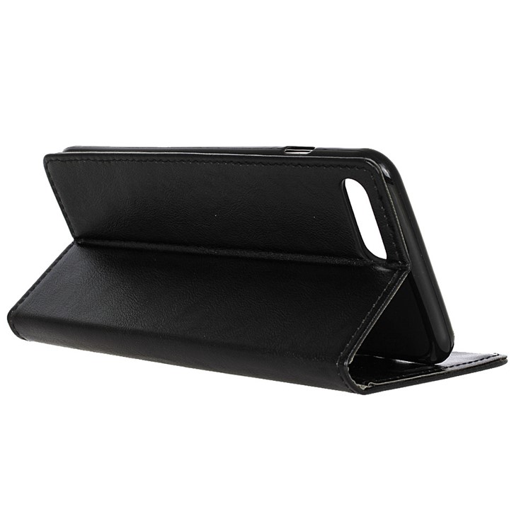 Crazy Horse Magnetic PU Leather Phone Case with Stand for OnePlus 5 - Black-7