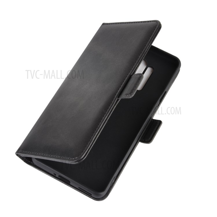 Double Clasp Flip Leather Wallet Stand Phone Case Cover for OnePlus 8 Pro - Black-3