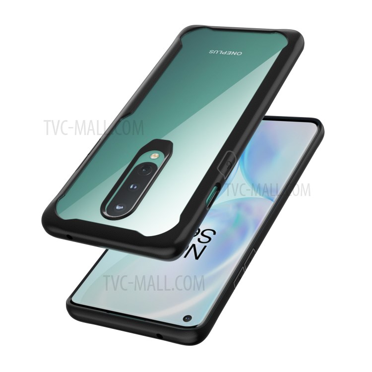 Shockproof PC + TPU Combo Case Accessory for OnePlus 8 - Black-1