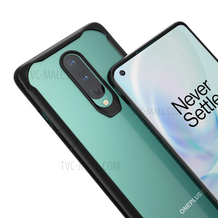 Shockproof PC + TPU Combo Case Accessory for OnePlus 8 - Black-3