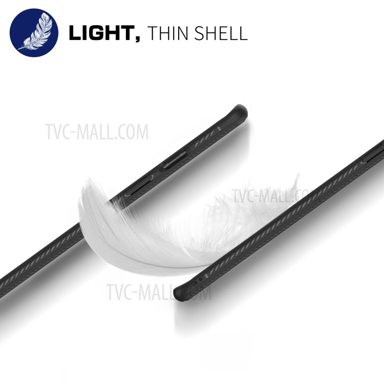 LENUO Twill Texture TPU Téléphone Pour OnePlus 8 Pro - Noir-8