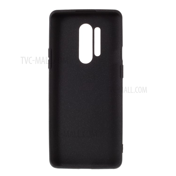 Dupla Face Shell Telefone TPU Fosco Para OnePlus 8 Pro - Preto-3