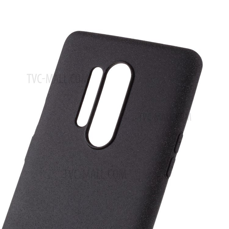 Dupla Face Shell Telefone TPU Fosco Para OnePlus 8 Pro - Preto-4