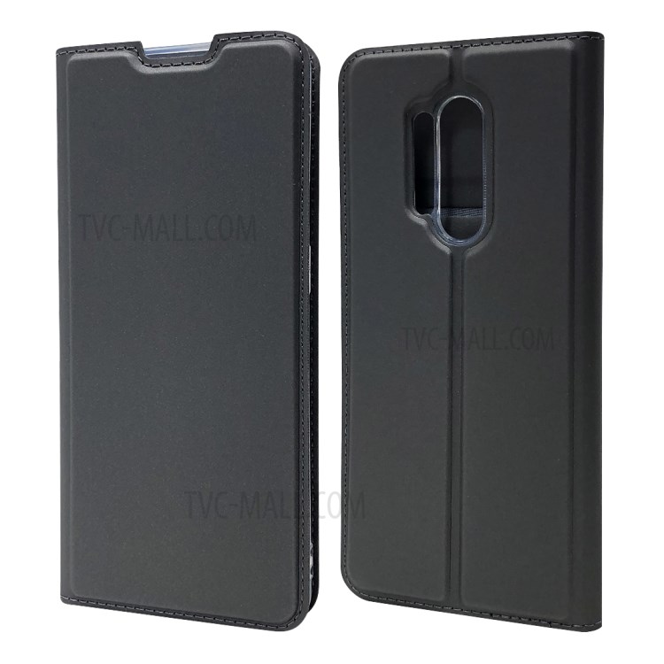 Atração Magnética PU Shell Estande De Couro Com A Caixa Do Telefone Titular Do Cartão Para OnePlus 8 Pro - Preto-1
