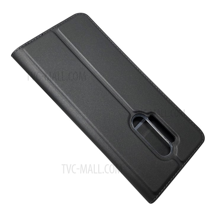 Atração Magnética PU Shell Estande De Couro Com A Caixa Do Telefone Titular Do Cartão Para OnePlus 8 Pro - Preto-3