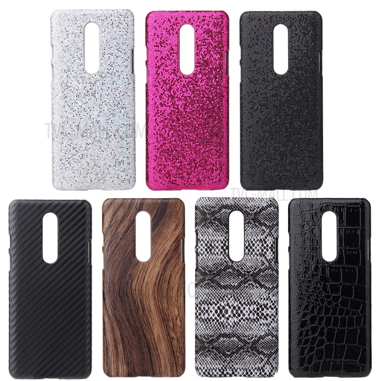 PU Leather Coated Plastic Back Phone Case for OnePlus 8 - Carbon Fiber Texture-8