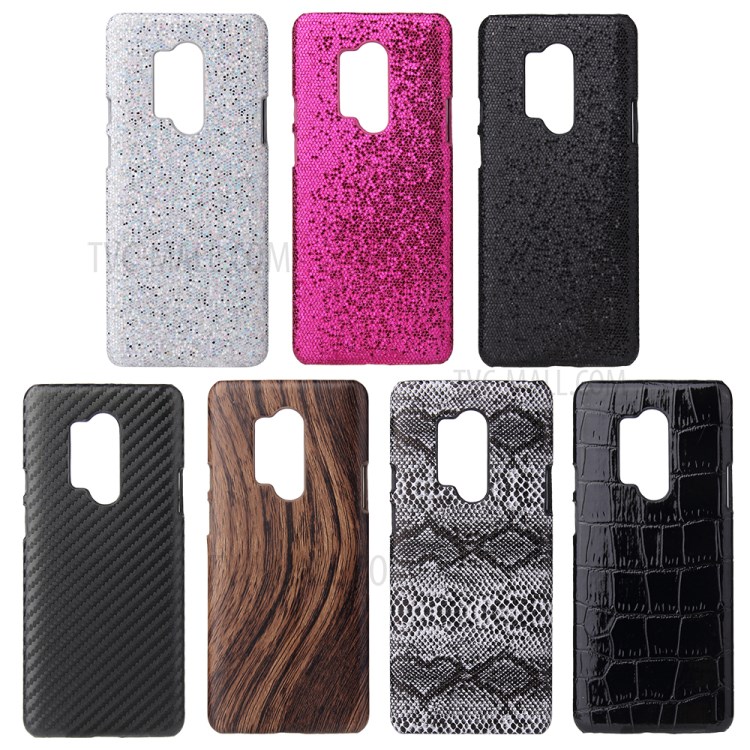 Cuir Enduit PU Boîtier Arrière En Plastique Pour OnePlus 8 Pro - Texture En Fibres De Carbone-8