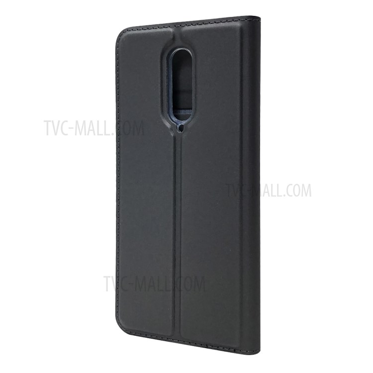 Magnetic Adsorption Leather with Card Holder Shell for OnePlus 8 - Black-4