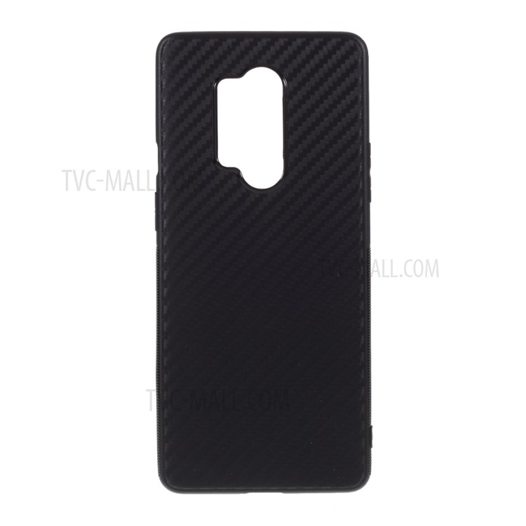 Escudo Caso TPU De Fibra De Carbono Para OnePlus 8 Pró - Preto-1