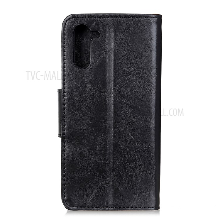 Crazy Horse Skin Leather Shell for OnePlus Nord - Black-10