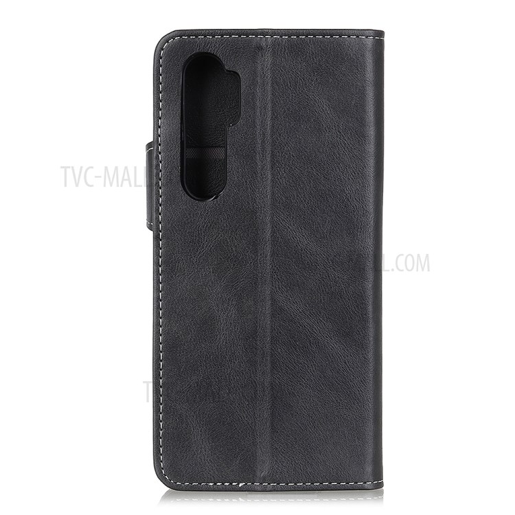 S-shaped Style PU Leather Case Stylish Cover for OnePlus Nord - Black-2