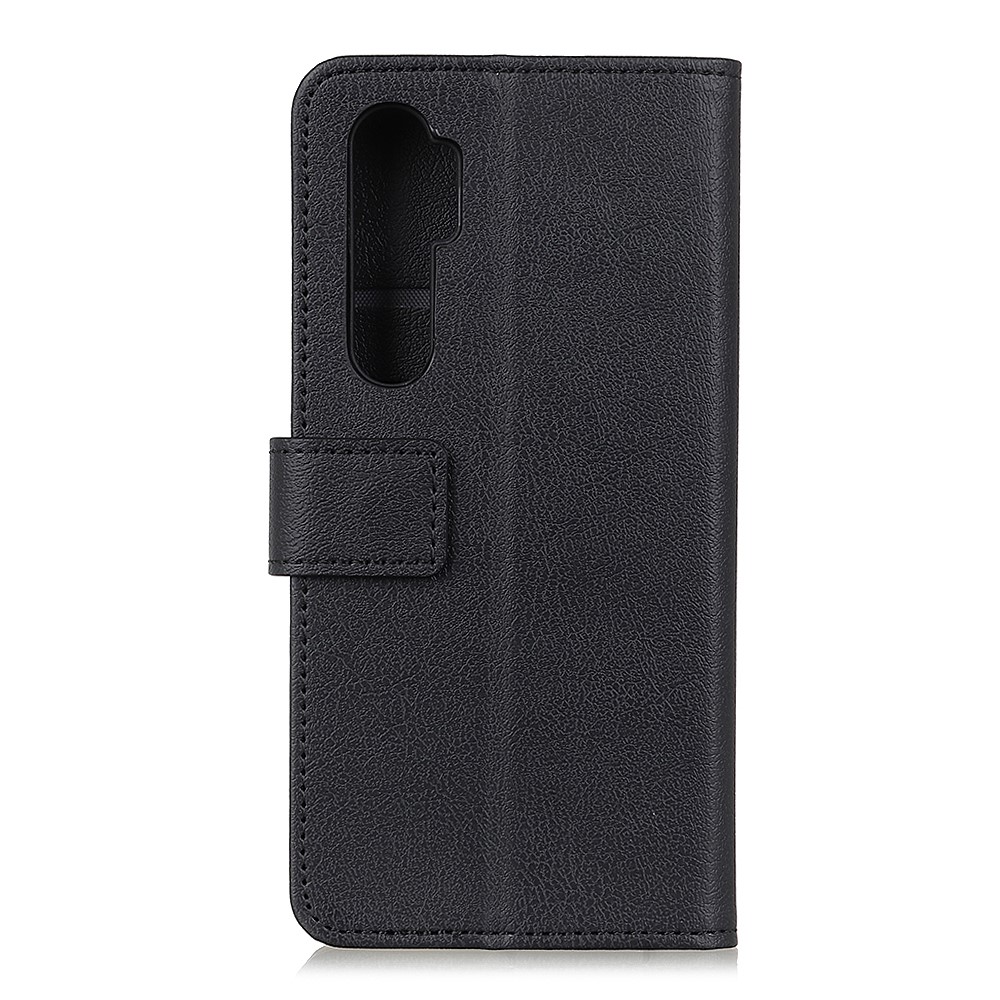 PU Leder Brieftaschenstand Telefonschale Für OnePlus Nord - Schwarz-2