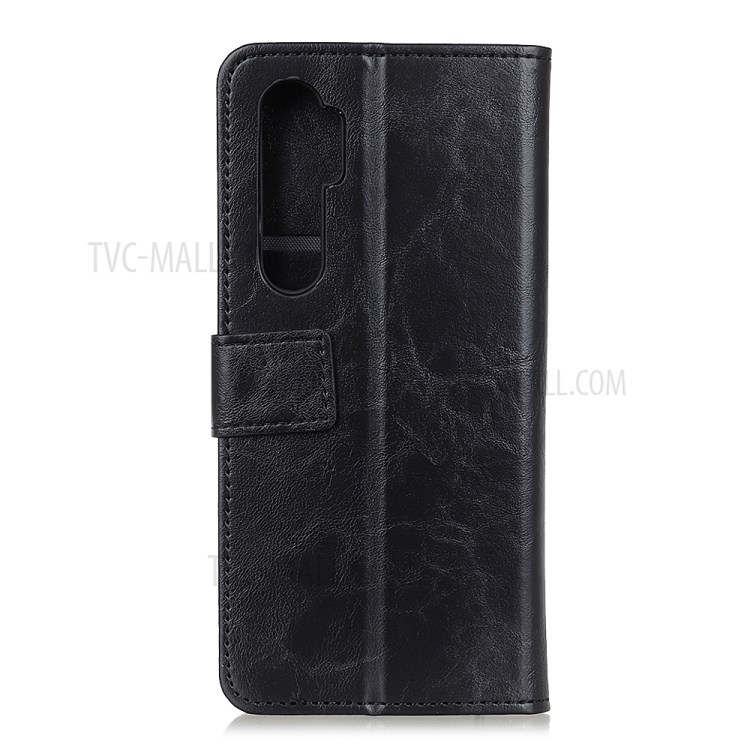 PU Leather with Wallet Stand Cell Phone Case for OnePlus Nord - Black-3
