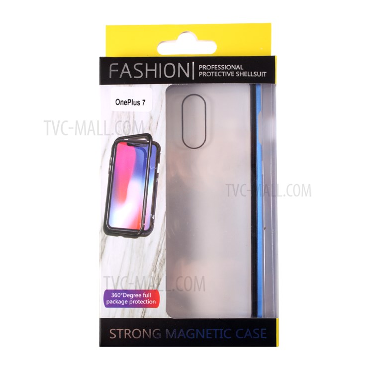 Detachable Magnetic Metal Frame + Tempered Glass Double-sided All-around Cover for OnePlus 7-7