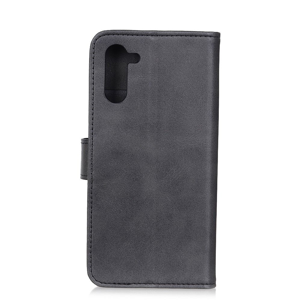Escudo Protetor De Couro PU Telefone Celular Carteira Suporte Magnético Para Nord OnePlus - Preto-3