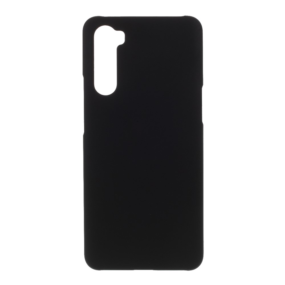Rubberized Hard PC Back Phone Case for OnePlus Nord - Black-1