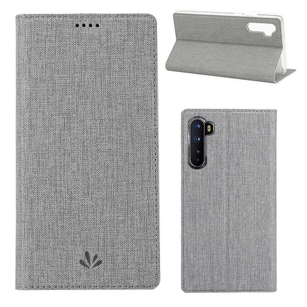 VILI DMX Cross Texture Leather Stand Shell Case for OnePlus Nord/Z/8 Nord 5G - Grey-1