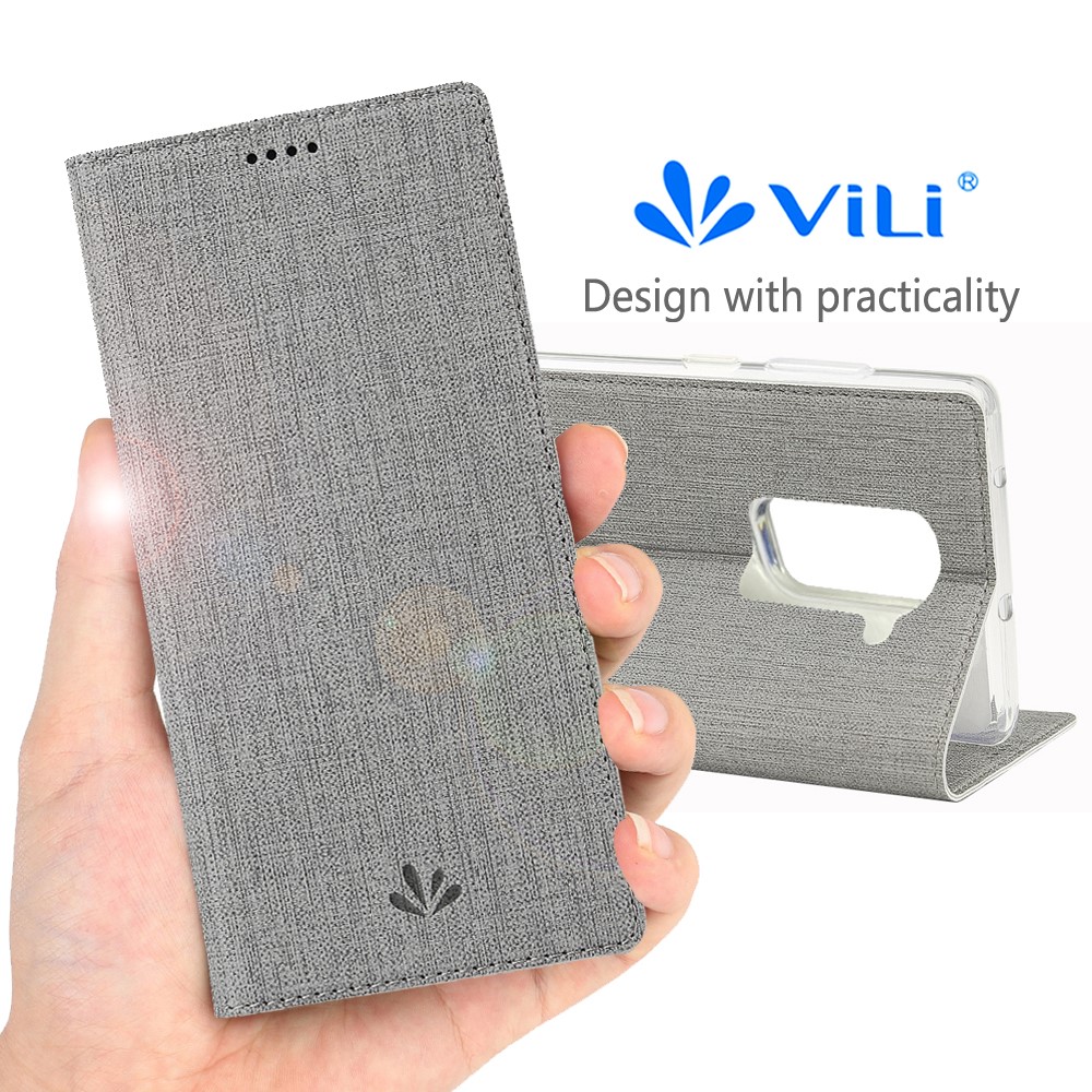 VILI DMX Cross Texture Leather Stand Shell Case for OnePlus Nord/Z/8 Nord 5G - Grey-11