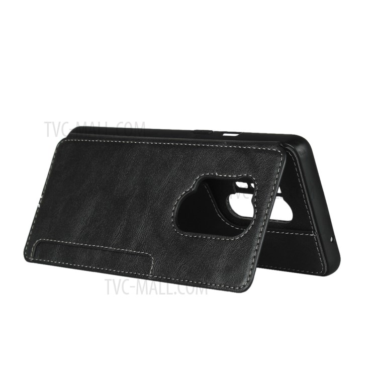 TPU+PU Leather Unique Shell for OnePlus 8 Pro - Black-5