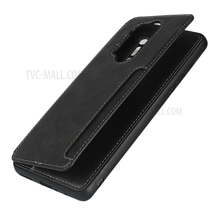 TPU+PU Leather Unique Shell for OnePlus 8 Pro - Black-7