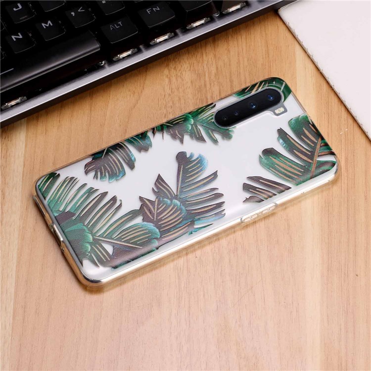 Pattern Printing Flexible TPU Back Phone Case for OnePlus Nord - Leaf-5