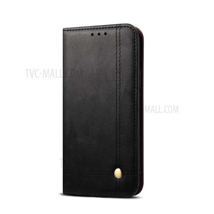 Retro Style Crazy Horse Wallet Leather Stand Case for OnePlus Nord - Black-2