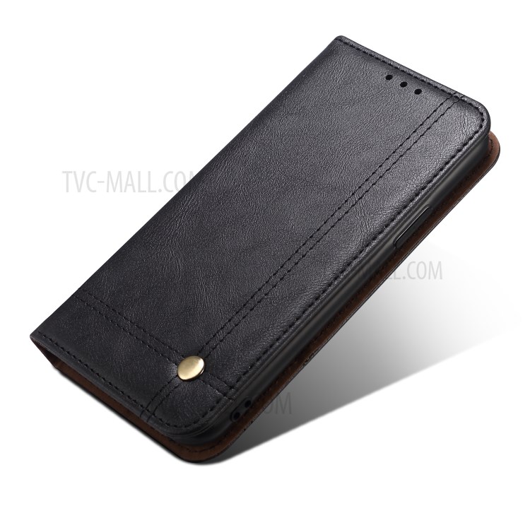 Retro Style Crazy Horse Wallet Leather Stand Case for OnePlus Nord - Black-4