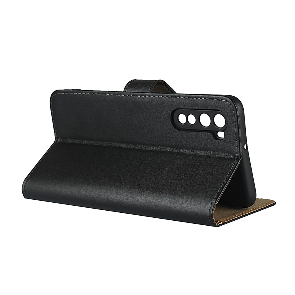 Genuine Leather Stand Wallet Case Accessory for OnePlus Nord-6
