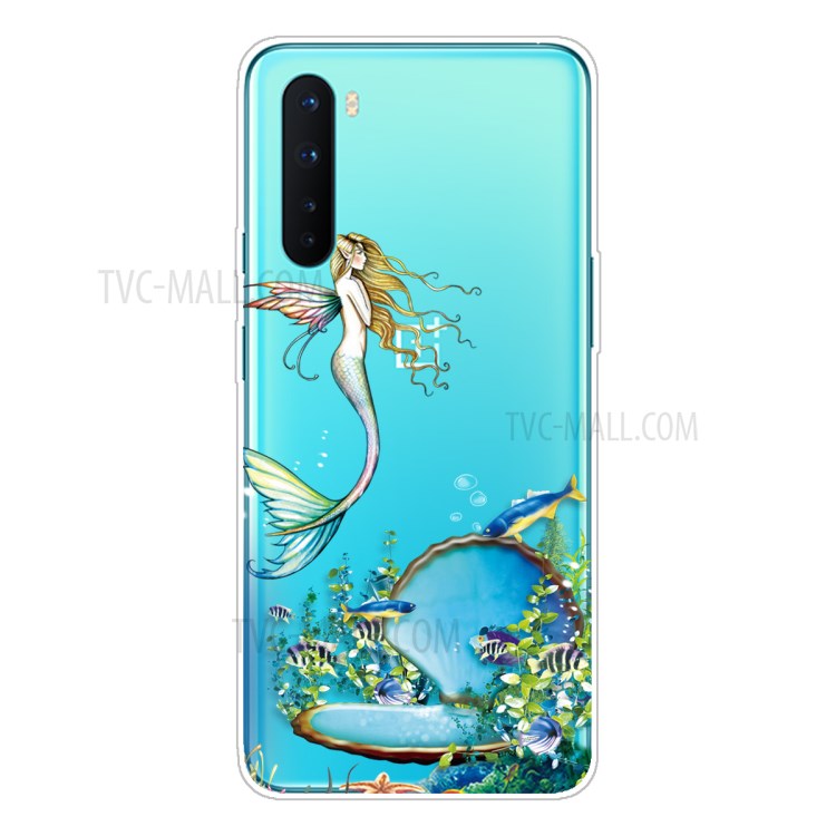 Printing Skin TPU Back Protective Cover for OnePlus Nord - Mermaid-1