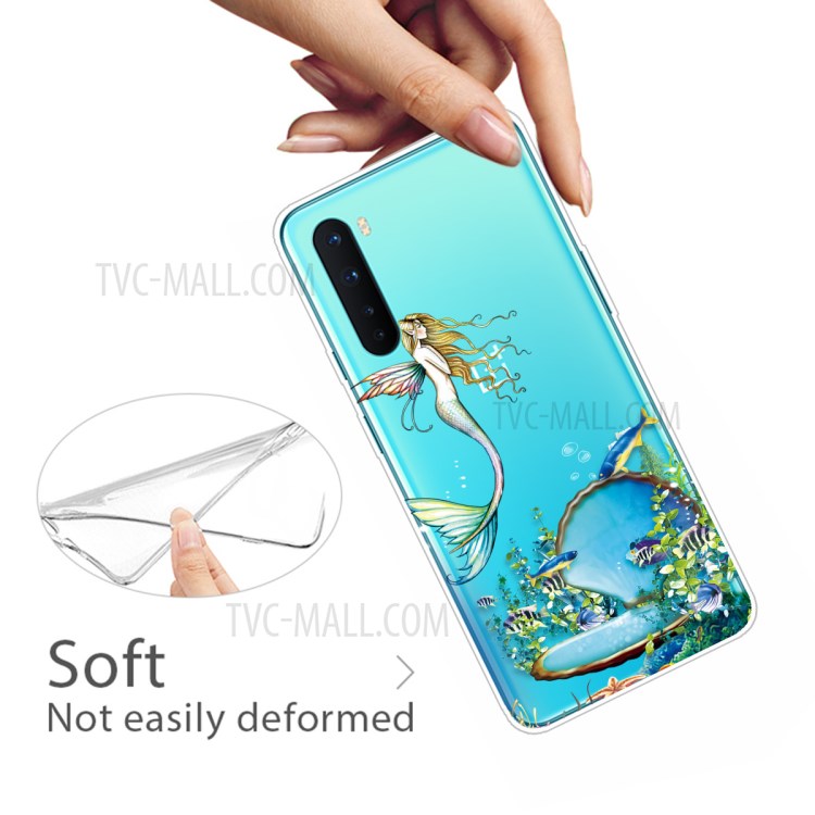 Printing Skin TPU Back Protective Cover for OnePlus Nord - Mermaid-4