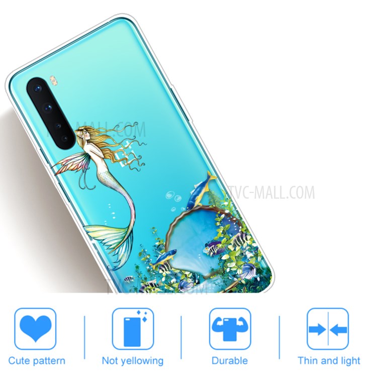 Printing Skin TPU Back Protective Cover for OnePlus Nord - Mermaid-5