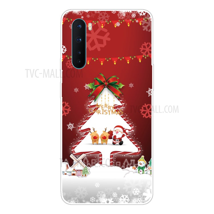 Christmas Series IMD Patterned TPU Phone Cover for OnePlus Nord - Style A-1