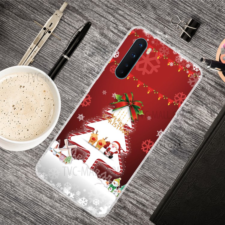 Christmas Series IMD Patterned TPU Phone Cover for OnePlus Nord - Style A-2