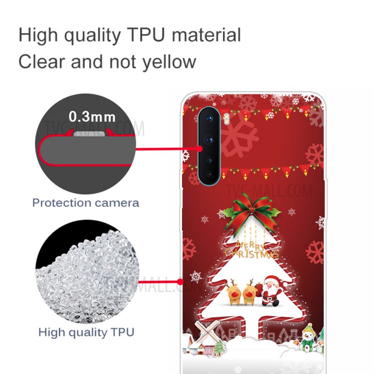 Christmas Series IMD Patterned TPU Phone Cover for OnePlus Nord - Style A-3