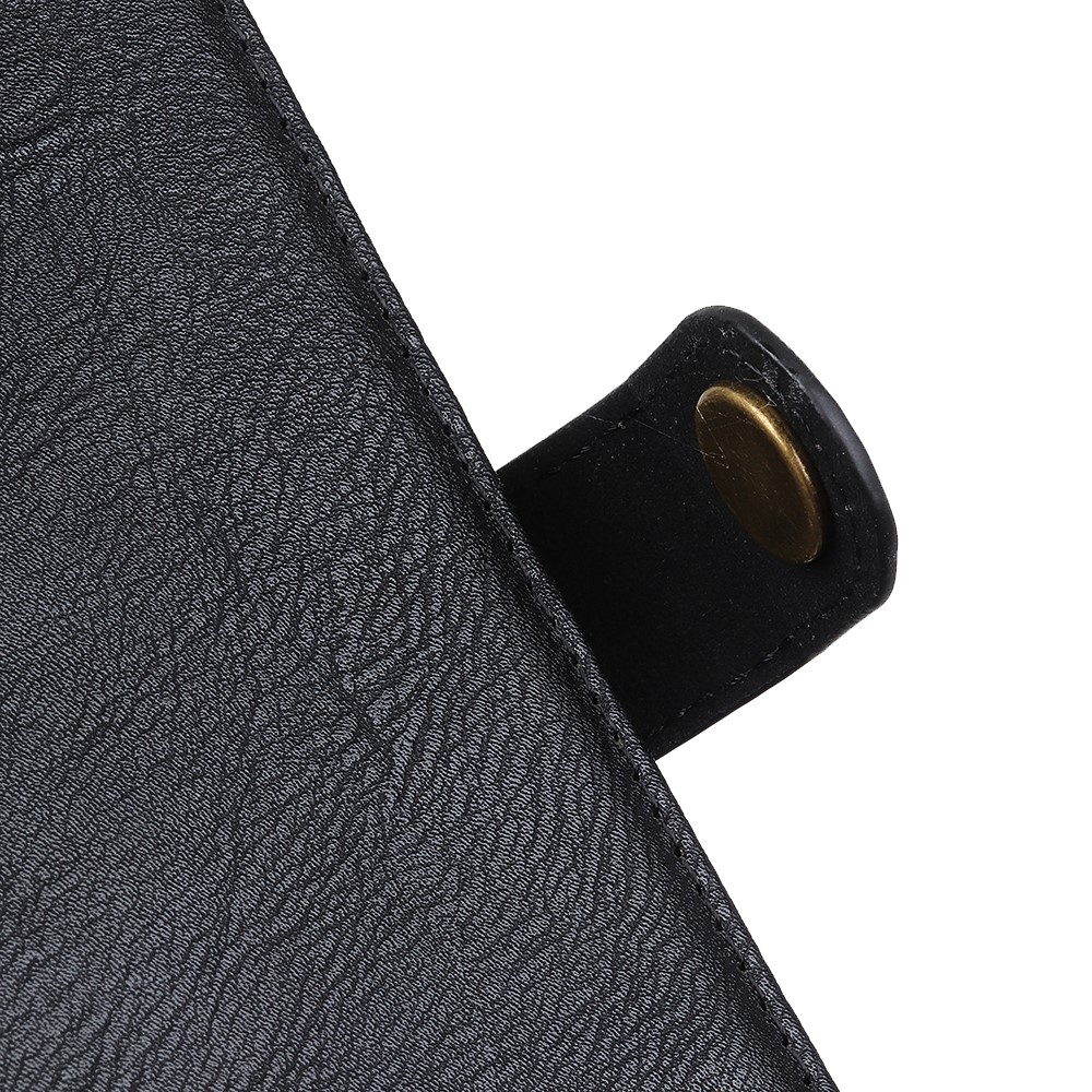 Sobre de Portefeuille de Portefeuille Khazneh Flip en Cuir Pour un Boîtier OnePlus 8T - le Noir